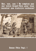 Ne comptez pas sur papi pour les histoires